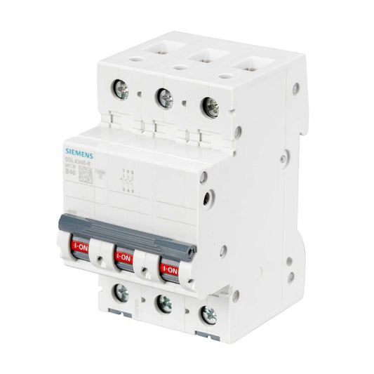 Siemens 40A Triple Pole 10kA B Curve MCB