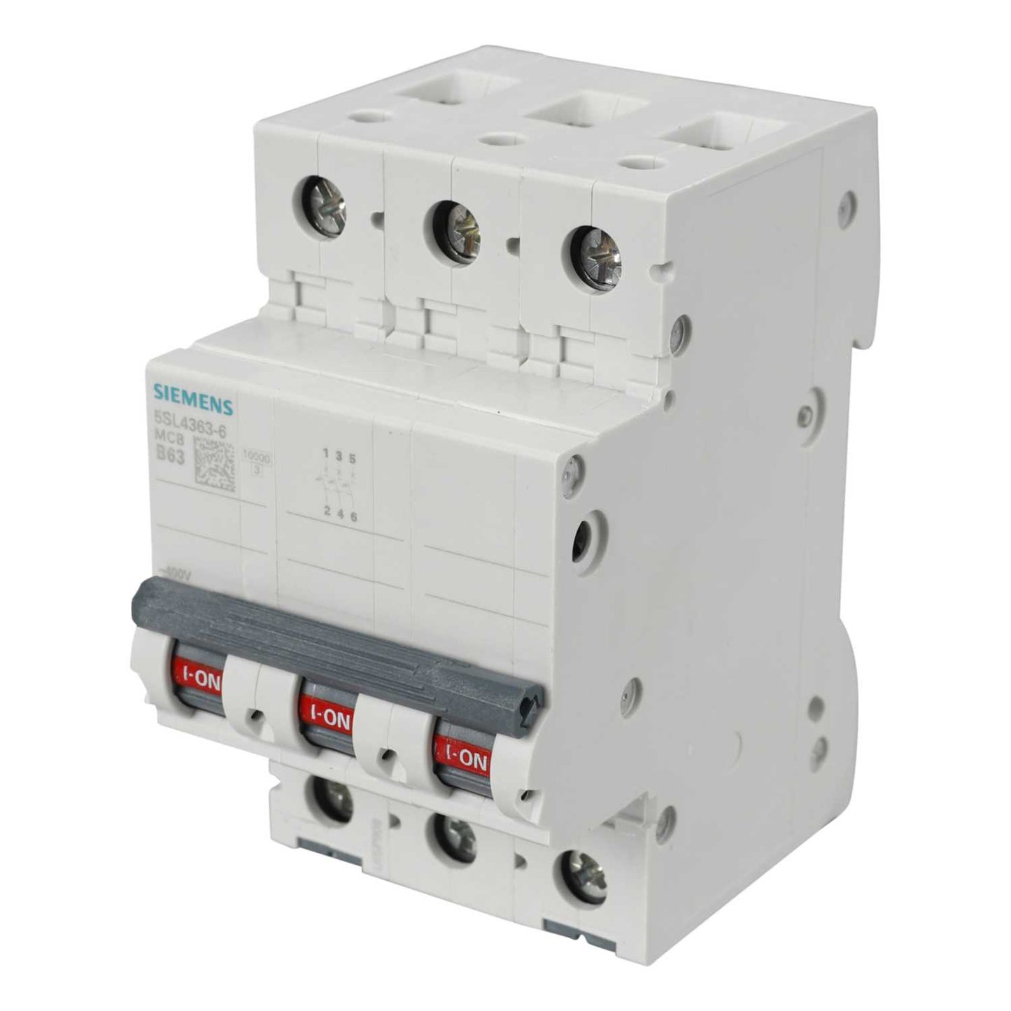 Siemens 63A Triple Pole 10kA B Curve MCB