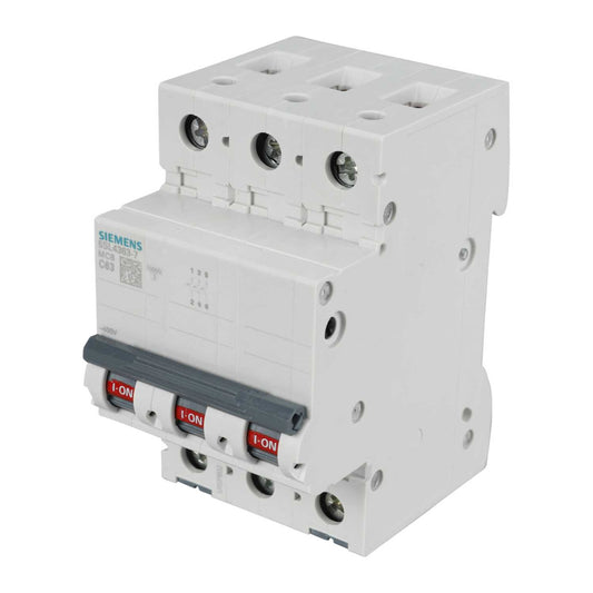 Siemens 63A Triple Pole 10kA C Curve MCB
