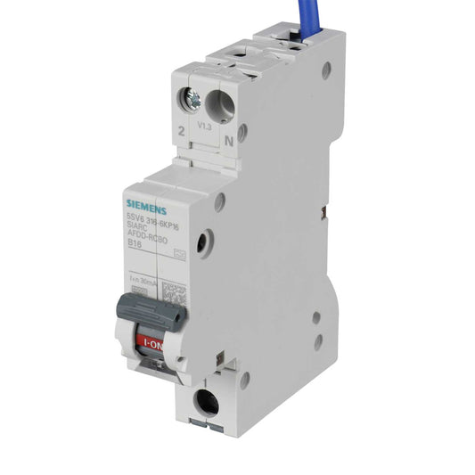 Siemens 6A 1P+N 1 Module B Curve 6kA 30mA Type A Afdd Combined Rcbo