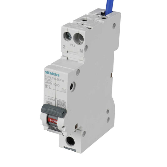 Siemens 10A 1P+N 1 Module B Curve 6kA 30mA Type A Afdd Combined Rcbo