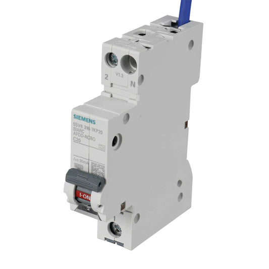 Siemens 20A 1P+N 1 Module C Curve 6kA 30mA Type A Afdd Combined Rcbo