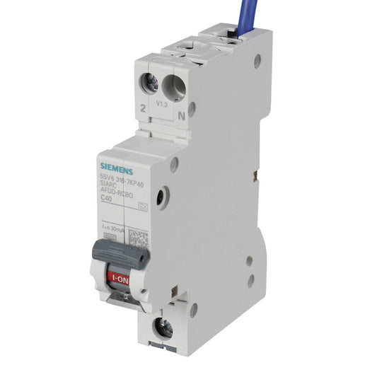 Siemens 40A 1P+N 1 Module C Curve 6kA 30mA Type A Afdd Combined Rcbo