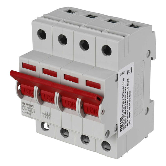 Siemens 125A 4 Pole Isolator Incomer