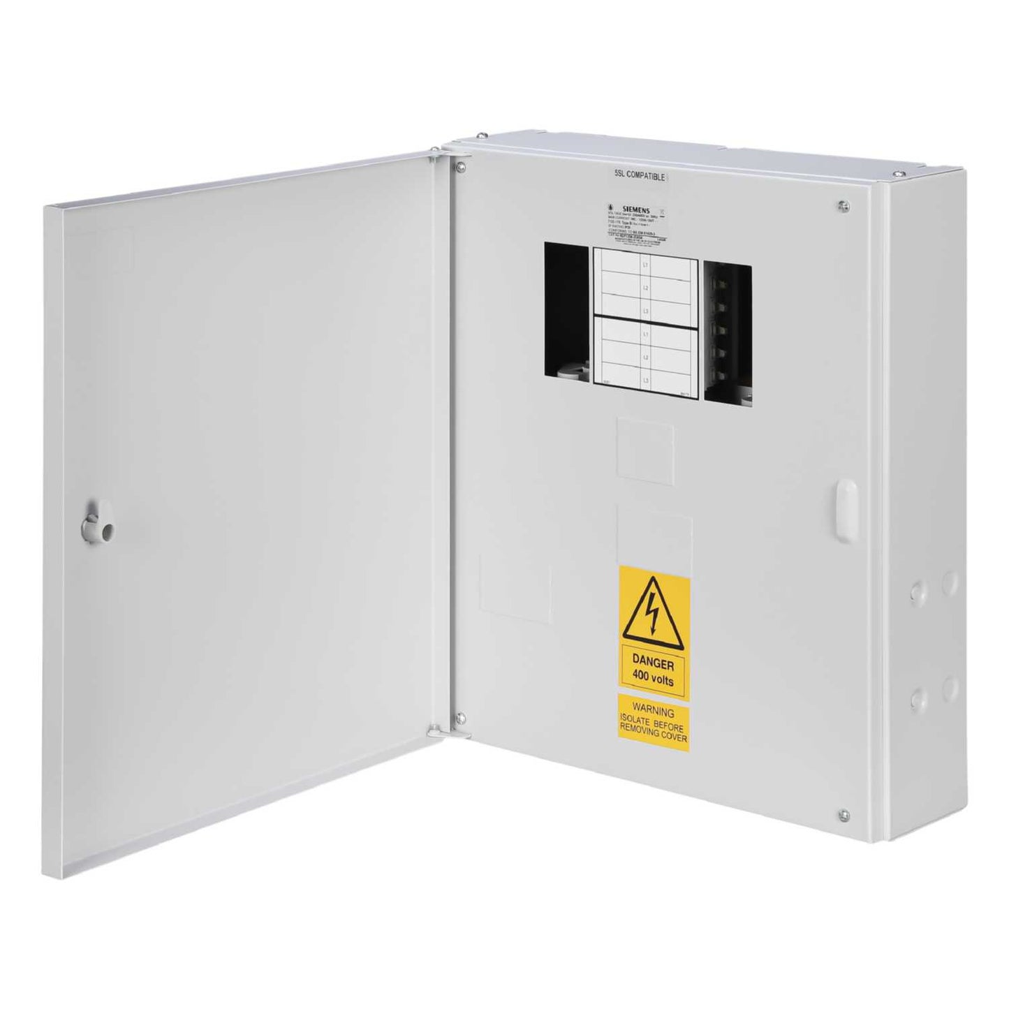 Siemens 4 Way 125A TP+N Type B Distribution Board without Incomer