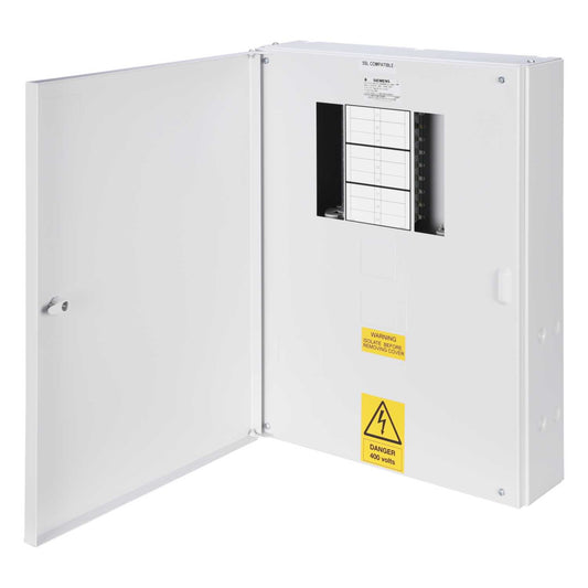 Siemens 6 Way 125A TP+N Type B Distribution Board without Incomer