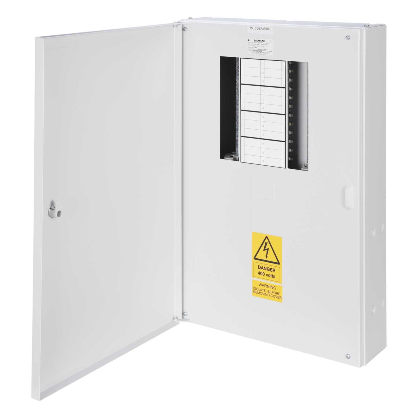 Siemens 8 Way 125A TP+N Type B Distribution Board without Incomer