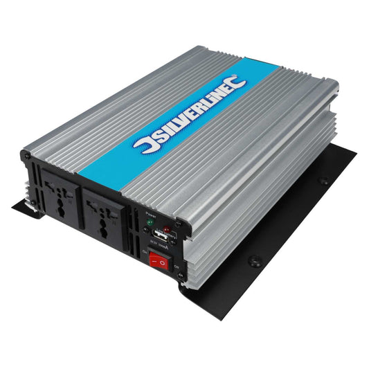Silverline 1000W Inverter 12V to 230V AC Mains