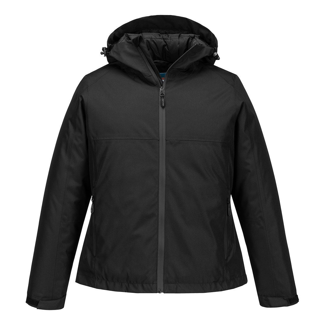 Professional Women's Winter Jacket, L, R, Black