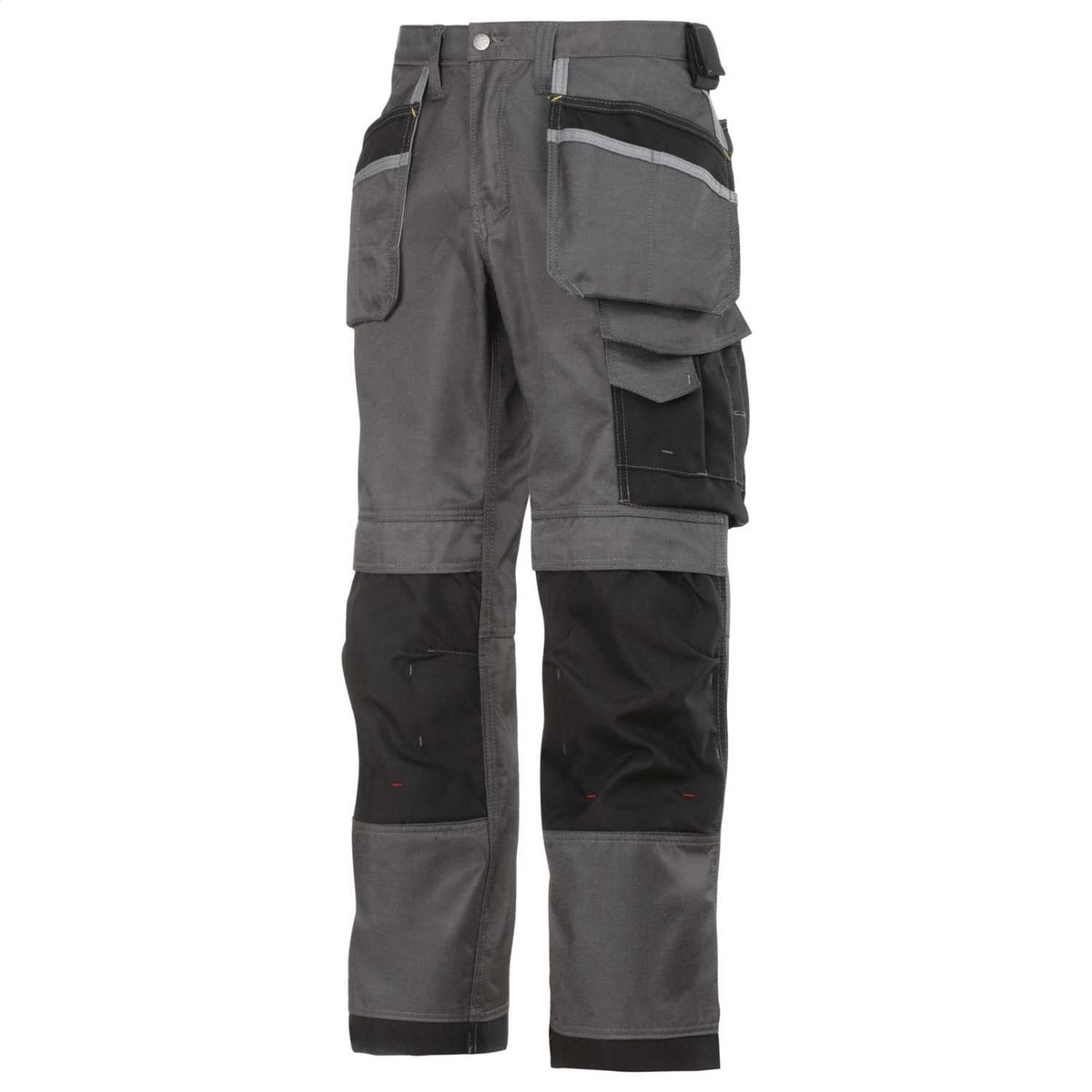 Snickers 36W 32L Craftsmen Trousers Muted Grey / Black
