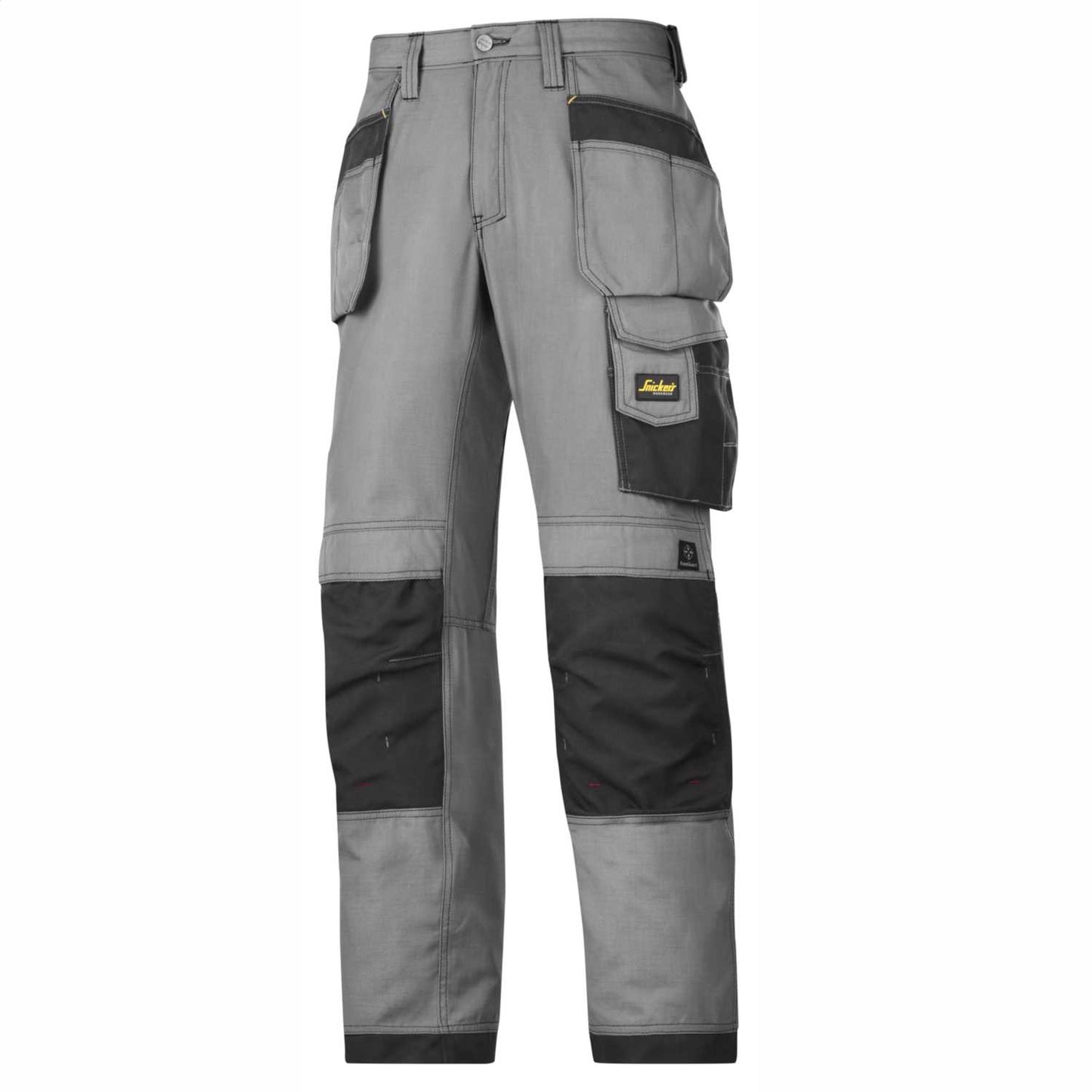 Snickers 35W 30L 3213 Craftsmen Holster Pocket Trousers Ripstop Grey/Black