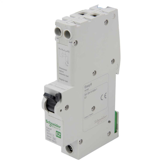 Schneider Easy9 32A 1P+N 1 Module B Curve 6kA 30mA Type A Rcbo