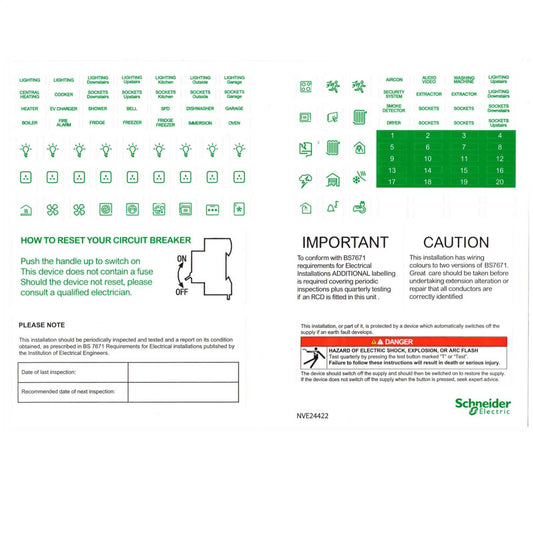 Schneider Easy9 Easy 9 Label Kit (Pack of 10)