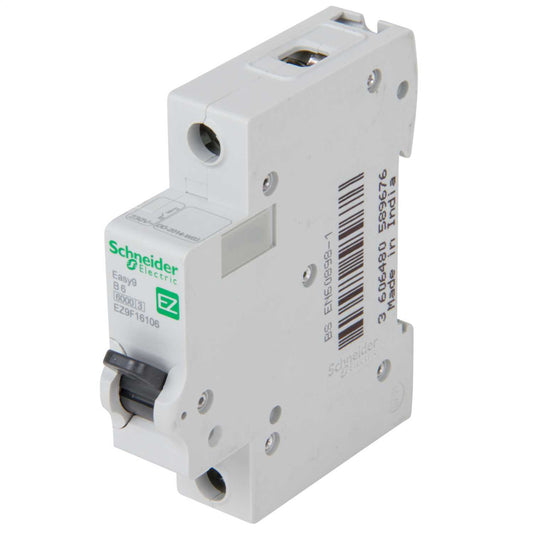Schneider Easy9 6A Single Pole 6kA B Curve MCB