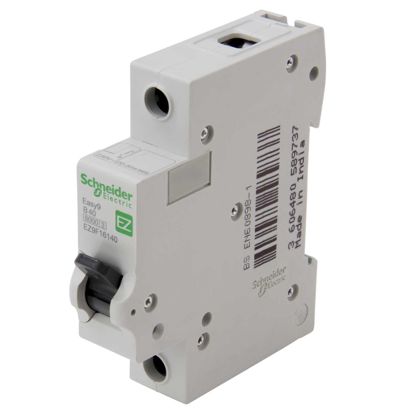 Schneider Easy9 40A Single Pole 6kA B Curve MCB