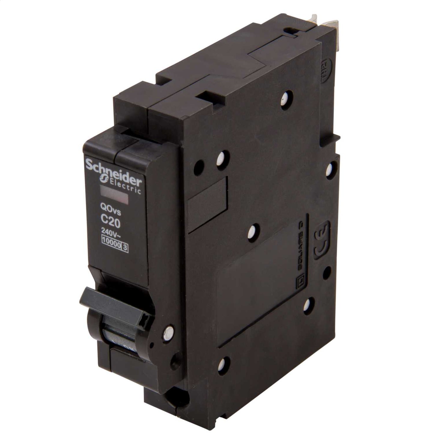 Schneider Square D Qovs 20A Single Pole 10kA C Curve MCB