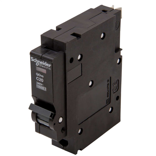 Schneider Square D Qovs 20A Single Pole 10kA C Curve MCB
