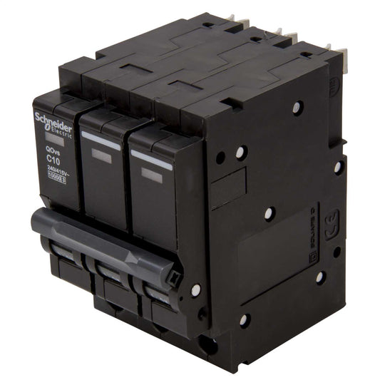Schneider Square D Qovs 10A Triple Pole 10kA C Curve MCB