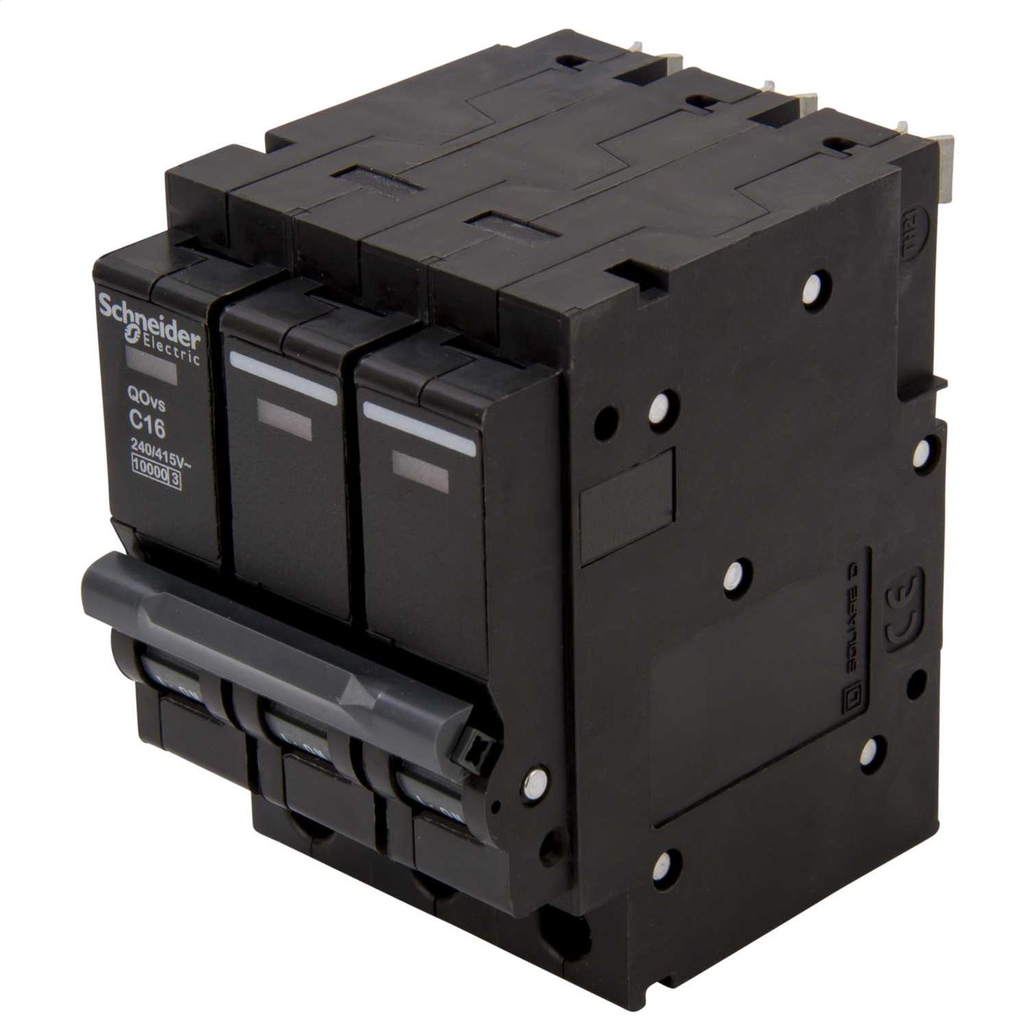 Schneider Square D Qovs 16A Triple Pole 10kA C Curve MCB