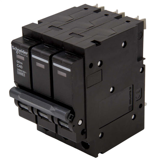 Schneider Square D Qovs 40A Triple Pole 10kA C Curve MCB