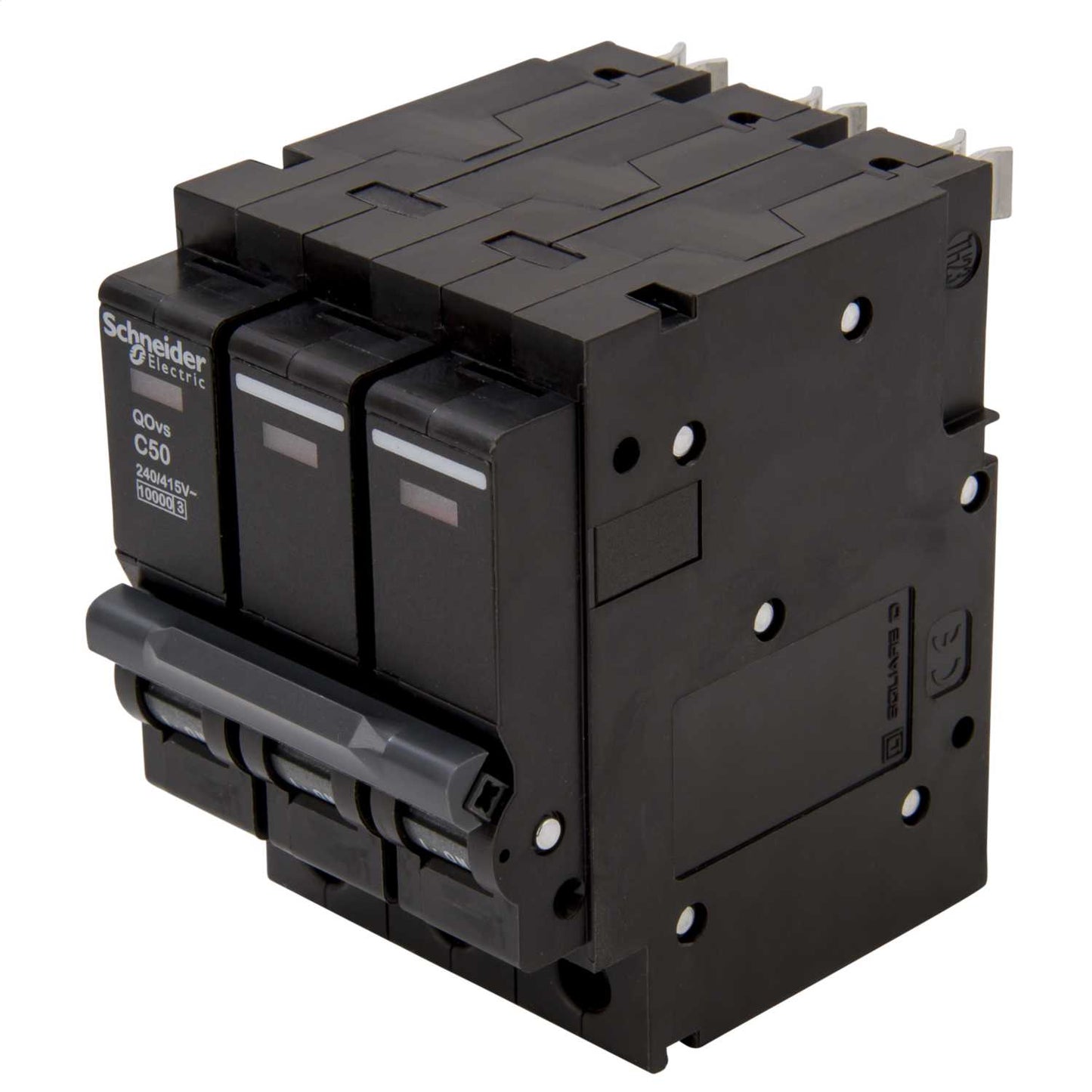 Schneider Square D Qovs 50A Triple Pole 10kA C Curve MCB