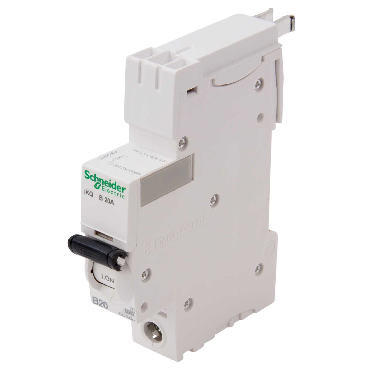 Schneider Square D IKQ 20A Single Pole 10kA B Curve MCB