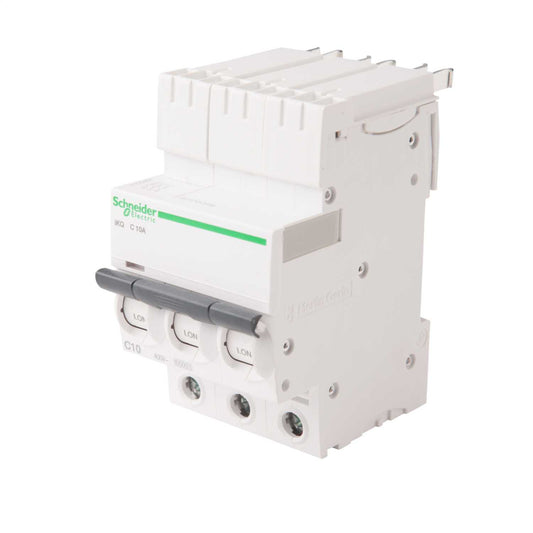 Schneider Square D IKQ 10A Triple Pole 10kA C Curve MCB