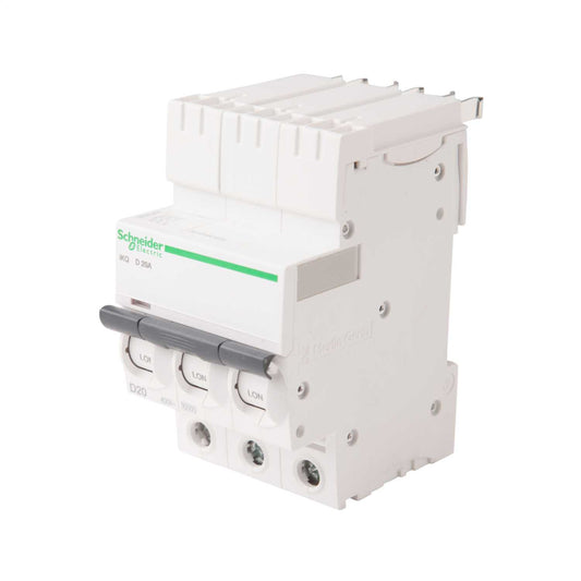 Schneider Square D IKQ 20A Triple Pole 10kA D Curve MCB