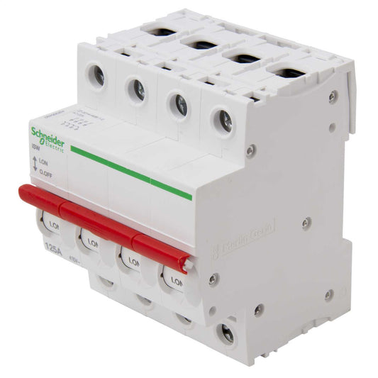 Schneider Square D IKQ 125A Four Pole Switch Disconnector Isolator
