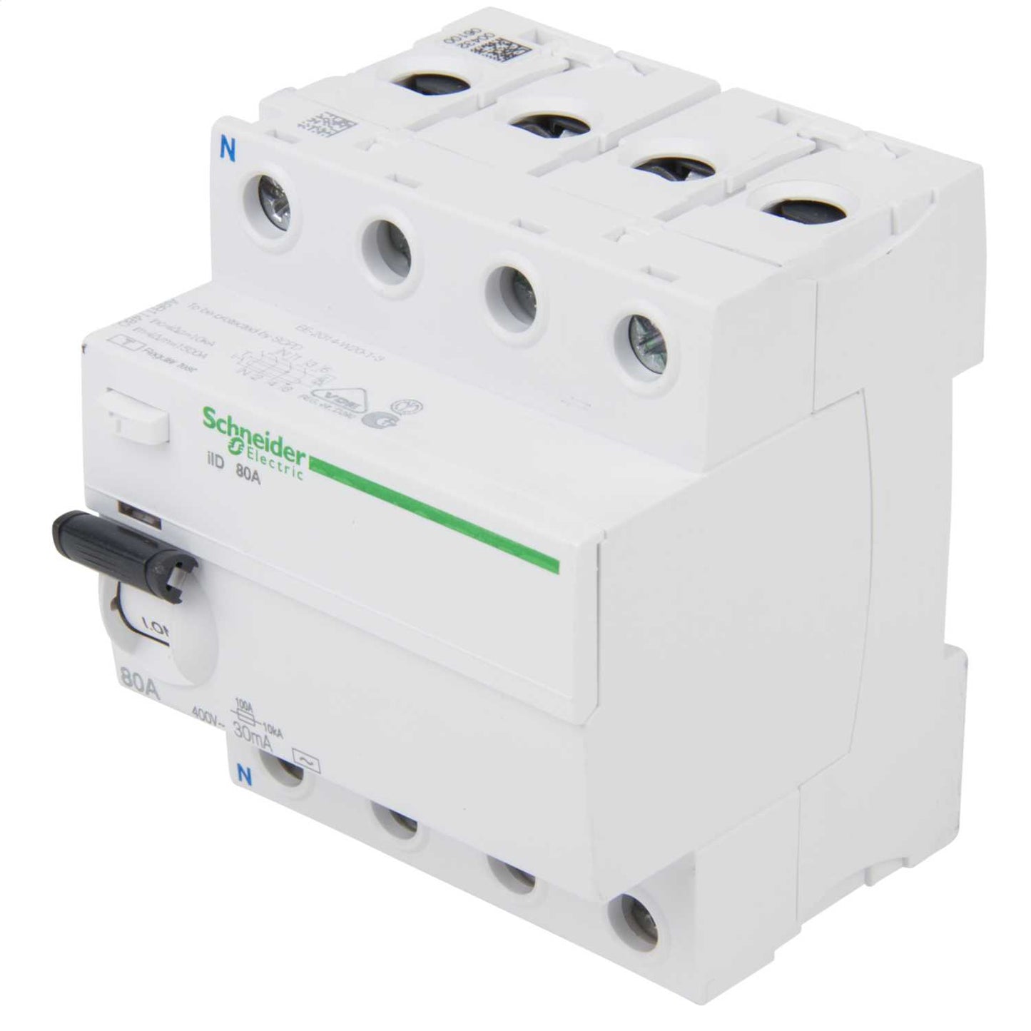 Schneider Square D IKQ 80A 4 Pole 30mA Type AC RCD