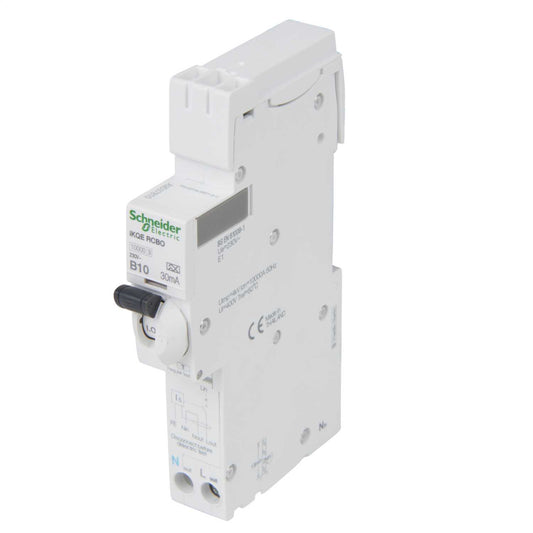 Schneider Square D IKQ 10A 1P+N 1 Module B Curve 10kA 30mA Type A Rcbo