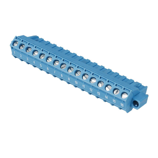 R Stahl Combicon Screw Connection Terminal Block Numbered 1-16 Blue