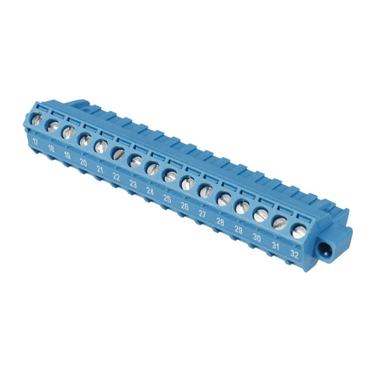 R Stahl Combicon Screw Connection Terminal Block Numbered 17-32 Blue
