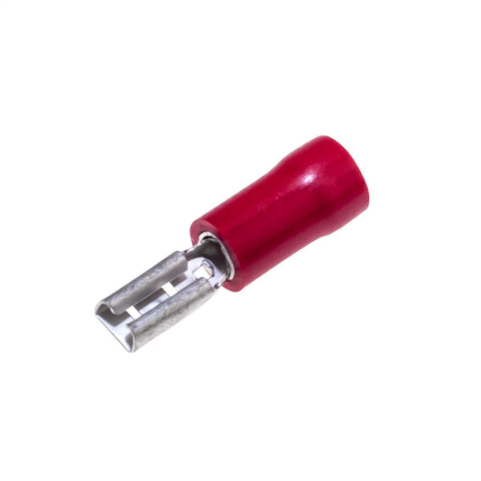 Engex 2.8mm Red Female Crimp Lugs for 1.5mm Cables (Pack of 100)