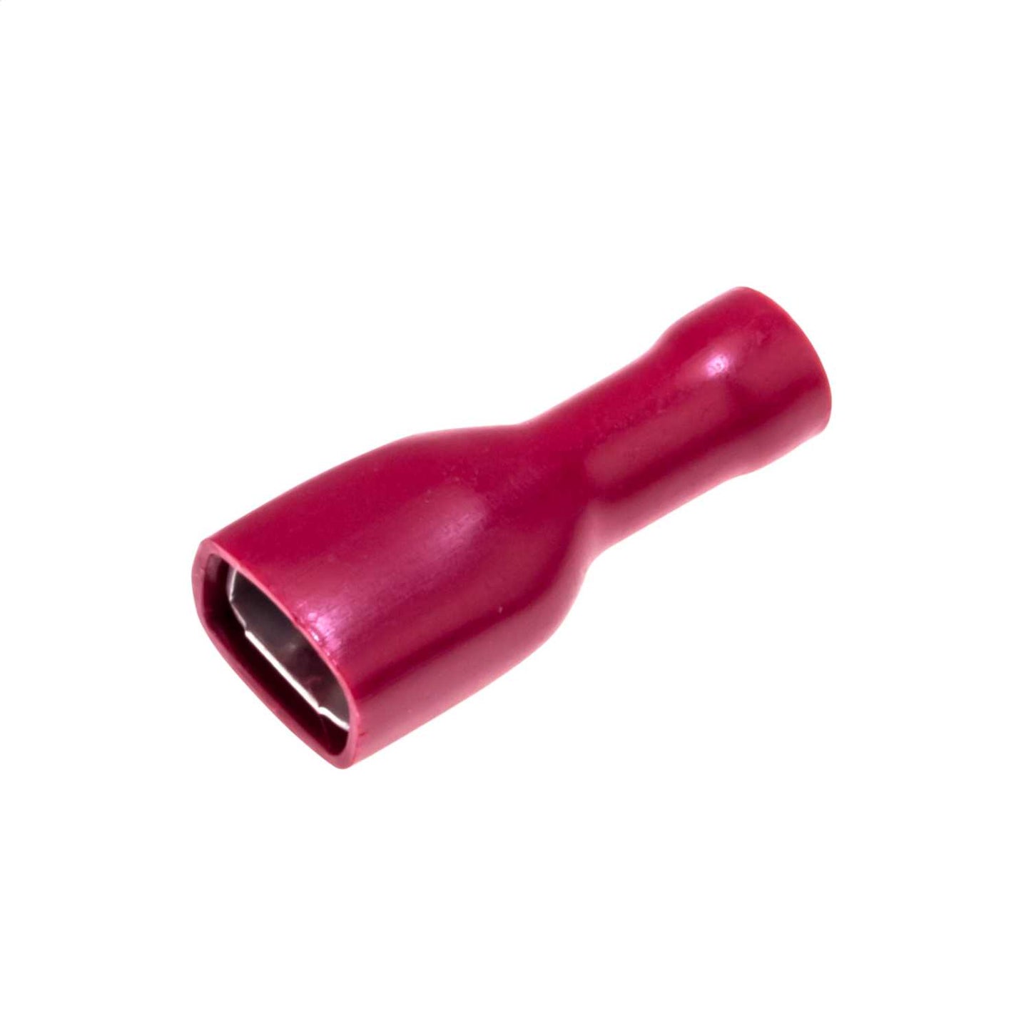 Engex 6.3mm Red Female Spade Crimps for 1.5mm Cables (Pack of 100)