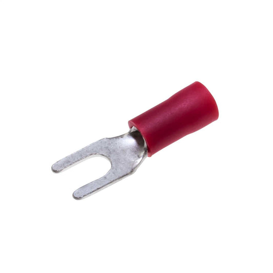 Engex Red Fork Crimp Lugs for 1.5mm Cables (Pack of 100)