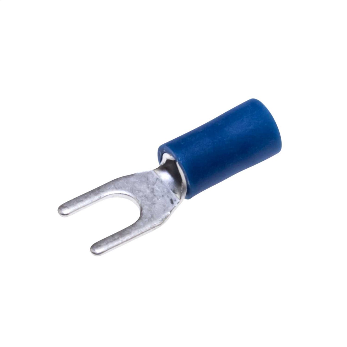 Engex 4mm Blue Fork Crimp Lugs for 2.5mm Cables (Pack of 100)