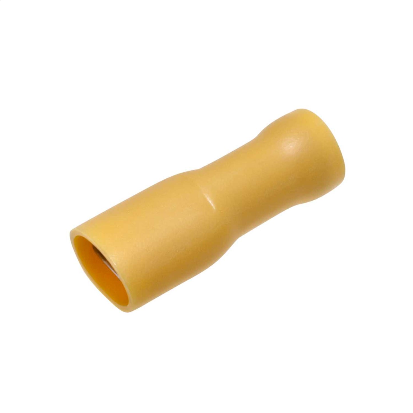 Engex 6.3mm Yellow Female Spade Crimp Lugs for 6mm Cables (Pack of 100)