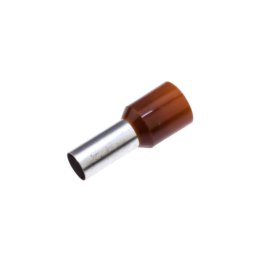 Engex 25mm Bootlace Ferrules Brown (Pack of 100)