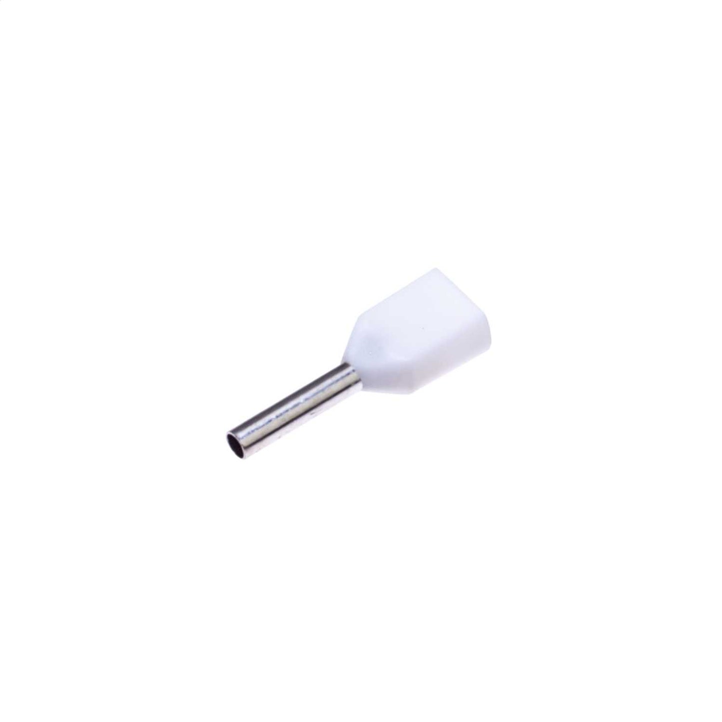 Engex 0.5mm Twin Entry Bootlace Ferrules White (Pack of 100)