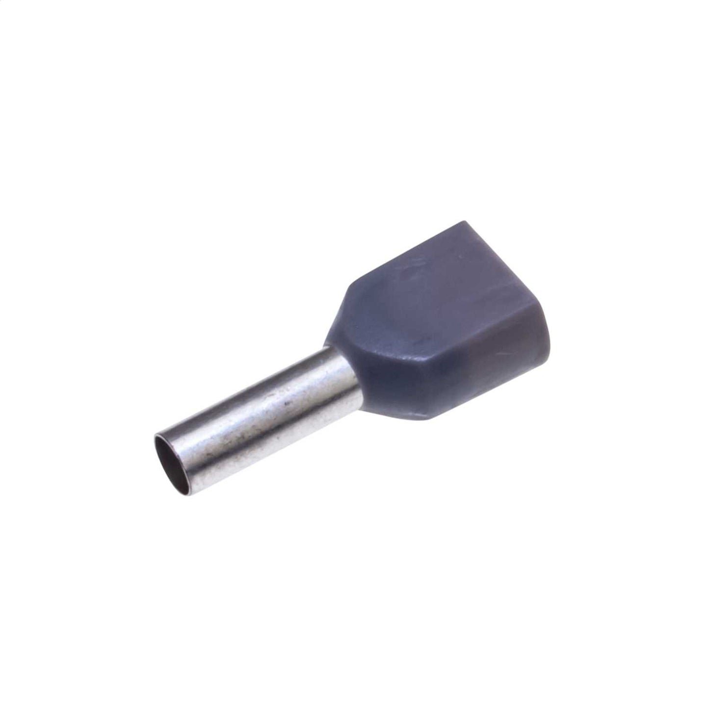 Engex 4mm Twin Entry Bootlace Ferrules Grey (Pack of 100)