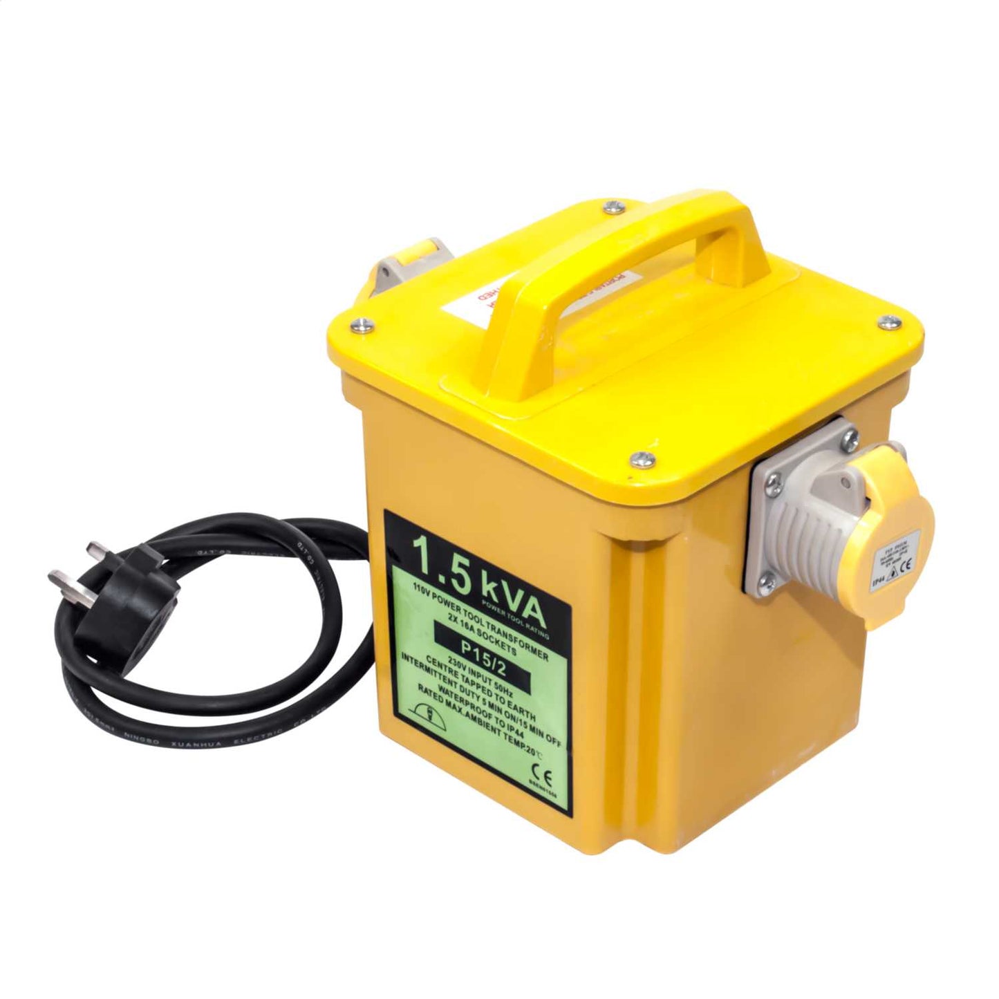 Engex 1.5kVA Portable Tool Transformer 110V with 2 x 16A Sockets