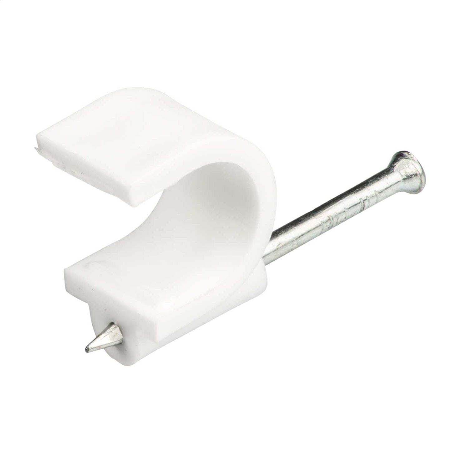 Engex 14mm Round Clips White (Pack of 100)