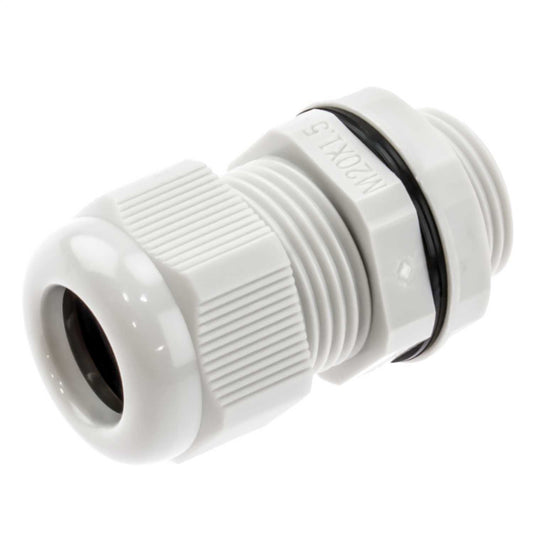 Engex 20mm IP68 Nylon Compression Gland with Locknut Grey (Pack of 10)