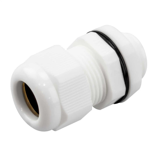 Engex 20mm IP68 Nylon Compression Gland with Locknut White (Pack of 10)