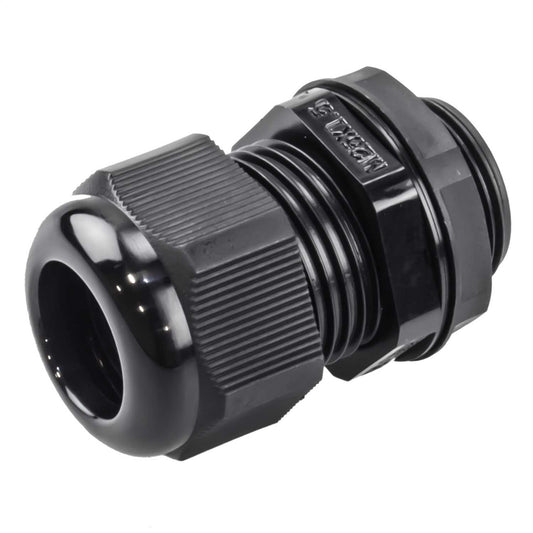 Engex 25mm IP68 Nylon Compression Gland with Locknut Black (Pack of 10)