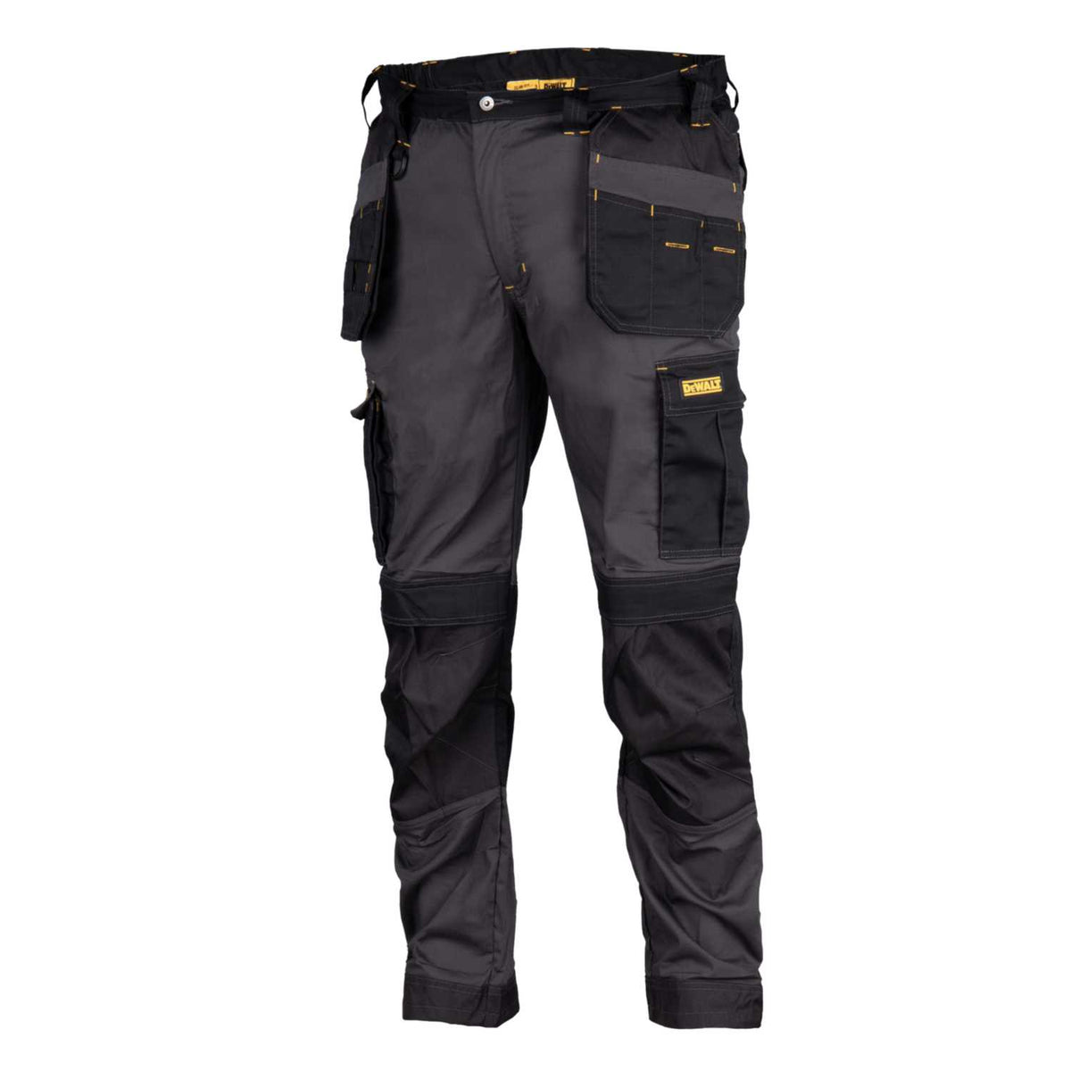 DeWALT Albany 30W 29L Slim Fit Work Trousers Grey / Black