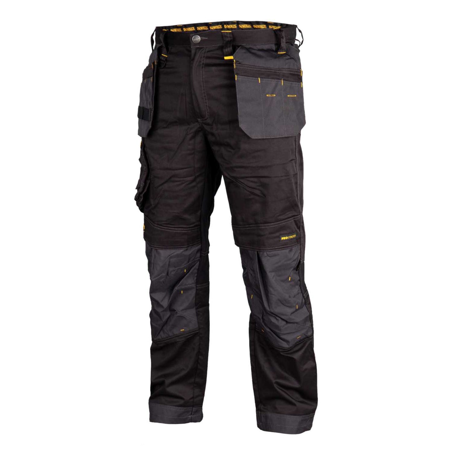 DeWALT Harrison 34W 33L Regular Fit Stretch Work Trousers Black / Grey