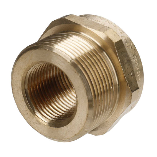 M32 Male x M20 Female Flameproof Reduction Adaptor Brass (Sold in 1's)