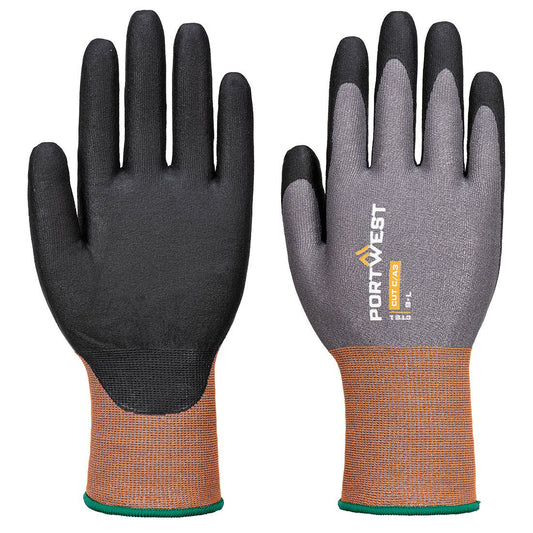 CT Cut C21 Nitrile Glove, L, R, Grey/Black